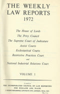 Weekly Law Reports 1972 Vol 1
