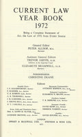 Current Law Year Book 1972