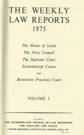 Weekly Law Reports 1975 Vol 1