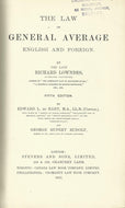 The Law of General Average English and Foreign