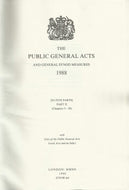 The Public General Acts and General Synod Measures 1988