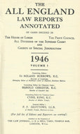The All England Law Reports Annotated. 1946. Volume 1.