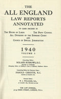 The All England Law Reports Annotated: 1940 Vol 3