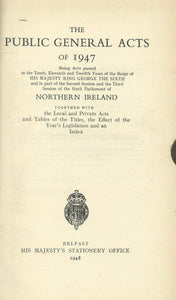 Northern Ireland - The Public General Acts of 1947