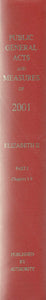 The public general acts and General Synod measures 2001