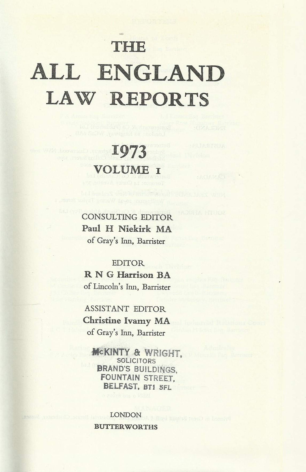 All england law reports: 1973 Vol 1