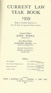"Current Law" Year Book 1959