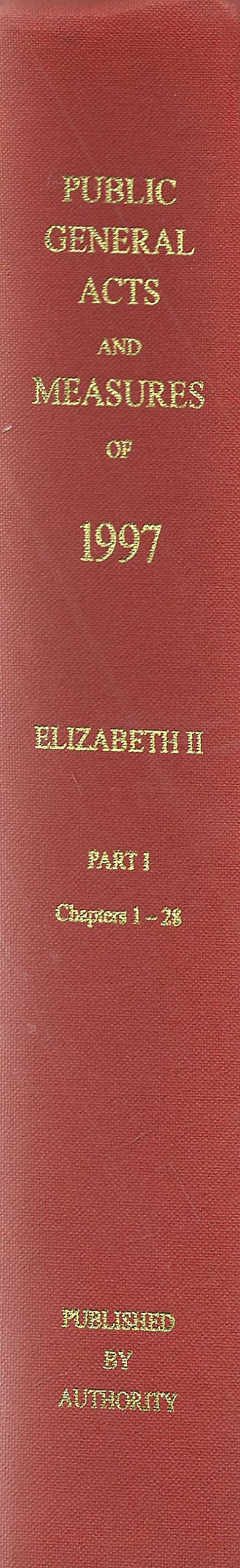 The Public General Acts and General Synod Measures 1997