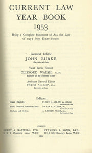 Current Law Year Book: 1953