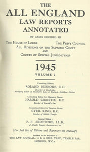 The All England Law Reports 1945, Volume 2
