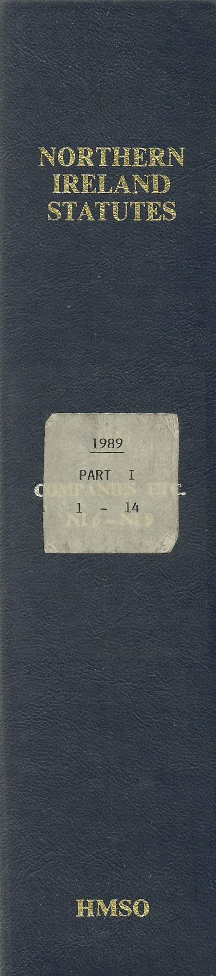 Northern Ireland Statutes 1989, Part 1 - 1-14