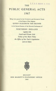 Northern Ireland Statutes 1967 - The Public General Acts