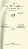 The All England Law Reports, 1957: Volume 3.