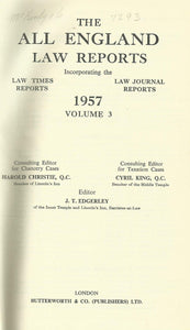 THE ALL ENGLAND LAW REPORTS, 1957: VOLUME 3.