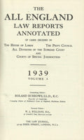 The All England Law Reports Annotated: 1939 Vol 3