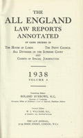 The All England Law Reports 1938, Volume 4