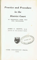 Practice and Procedure in the District Court, in proceedings other than civil proceedings