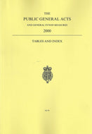 The Public General Acts and General Synod Measures 2000 - Tables and Index