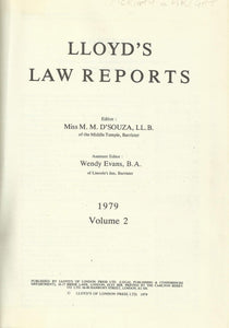 Lloyd's Law Reports - 1979, Volume 2