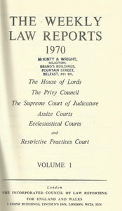 Weekly Law Reports 1970 Vol 1