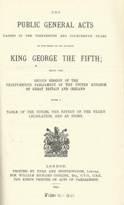 1923 - The Public General Acts