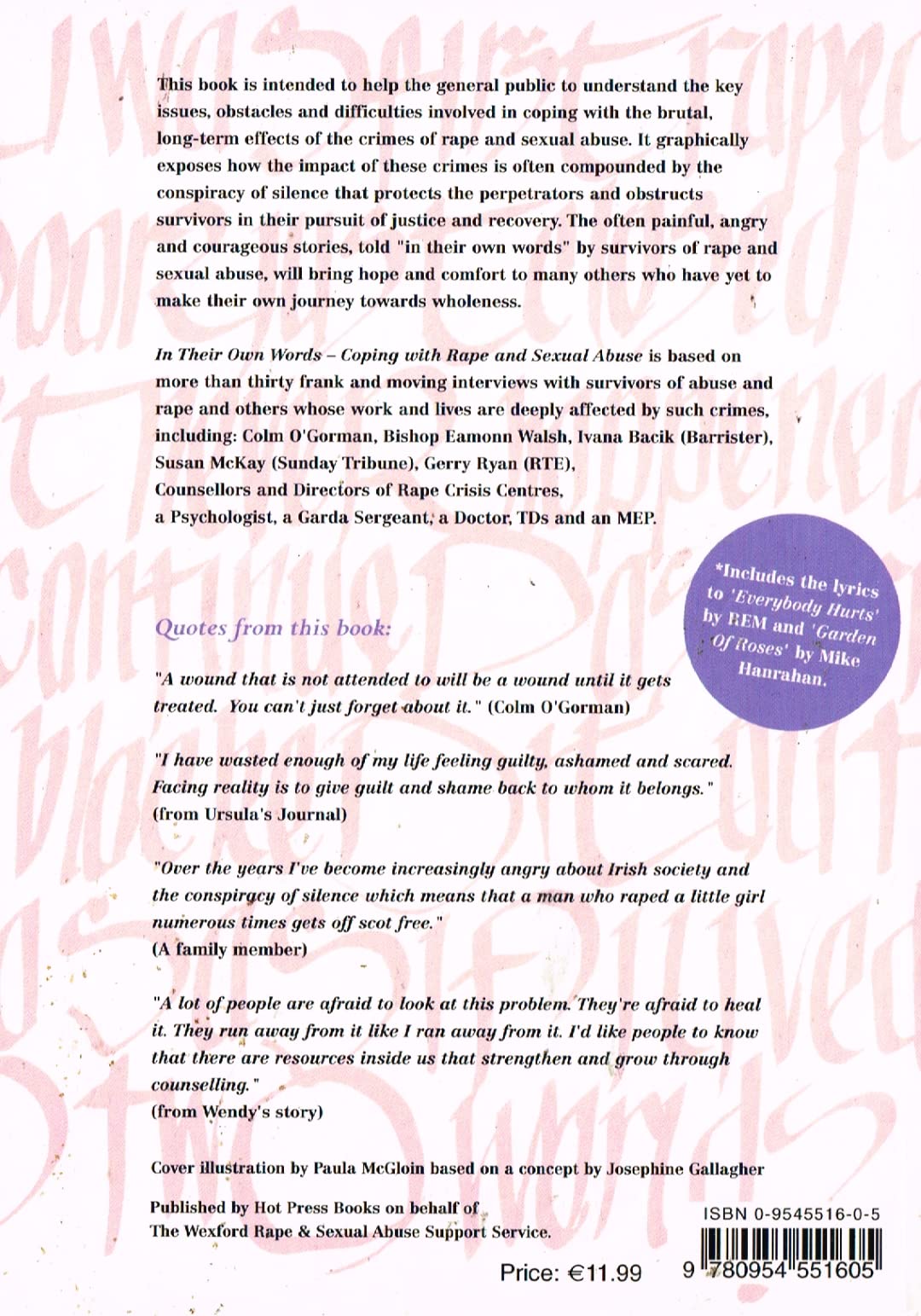 In Their Own Words: Coping with Rape and Sexual Abuse