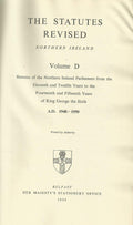 The Statutes Revised - Northern Ireland, 1948-1950 - Volume D