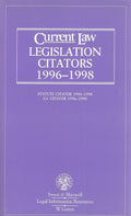 Current Law Legislation Citators: 1996-1998