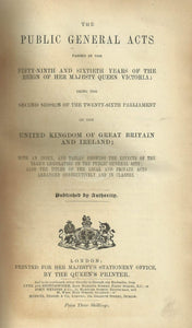 The Public General Acts 1896 - 59 and 60 Vict
