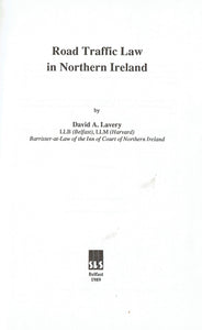 Road Traffic Law in Northern Ireland
