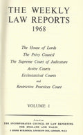 Weekly Law Reports 1968 Vol 1