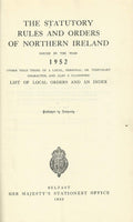 Northern Ireland Statutory Rules and Orders, 1952 - The Statutory Rules and Orders of Northern Ireland
