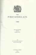 The Public General Acts 1989: With Lists of the Public General Acts, Local Acts and an Index [4 Vols]