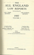 The All England Law Reports 1957 Volume 1