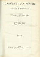 Lloyd's List Law Reports - Volume 14, Hilary Sittings, 1923