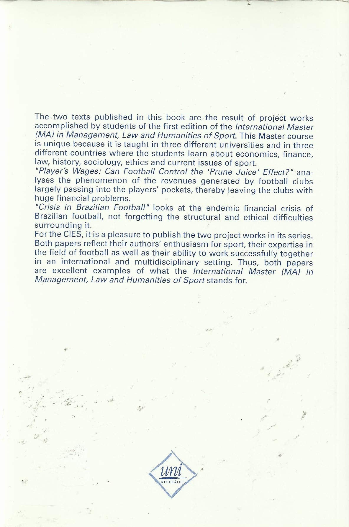 International Studies in Sport : Selected Essays 2000/2001