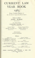 Current Law Year Book 1963