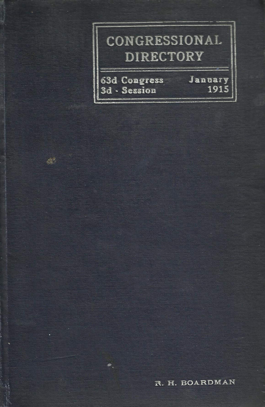 Official Congressional Directory for the use of the United States Congress. 62d Congress. 3d Session. Second Edition.
