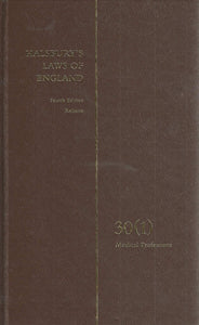 Halsbury's Laws of England, Fourth Edition, Reissue, Volume 30(1)