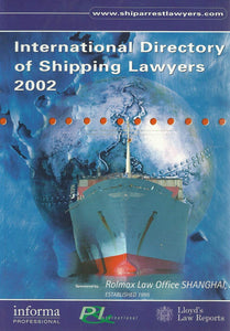 International Directory of Shipping Lawyers: 2002
