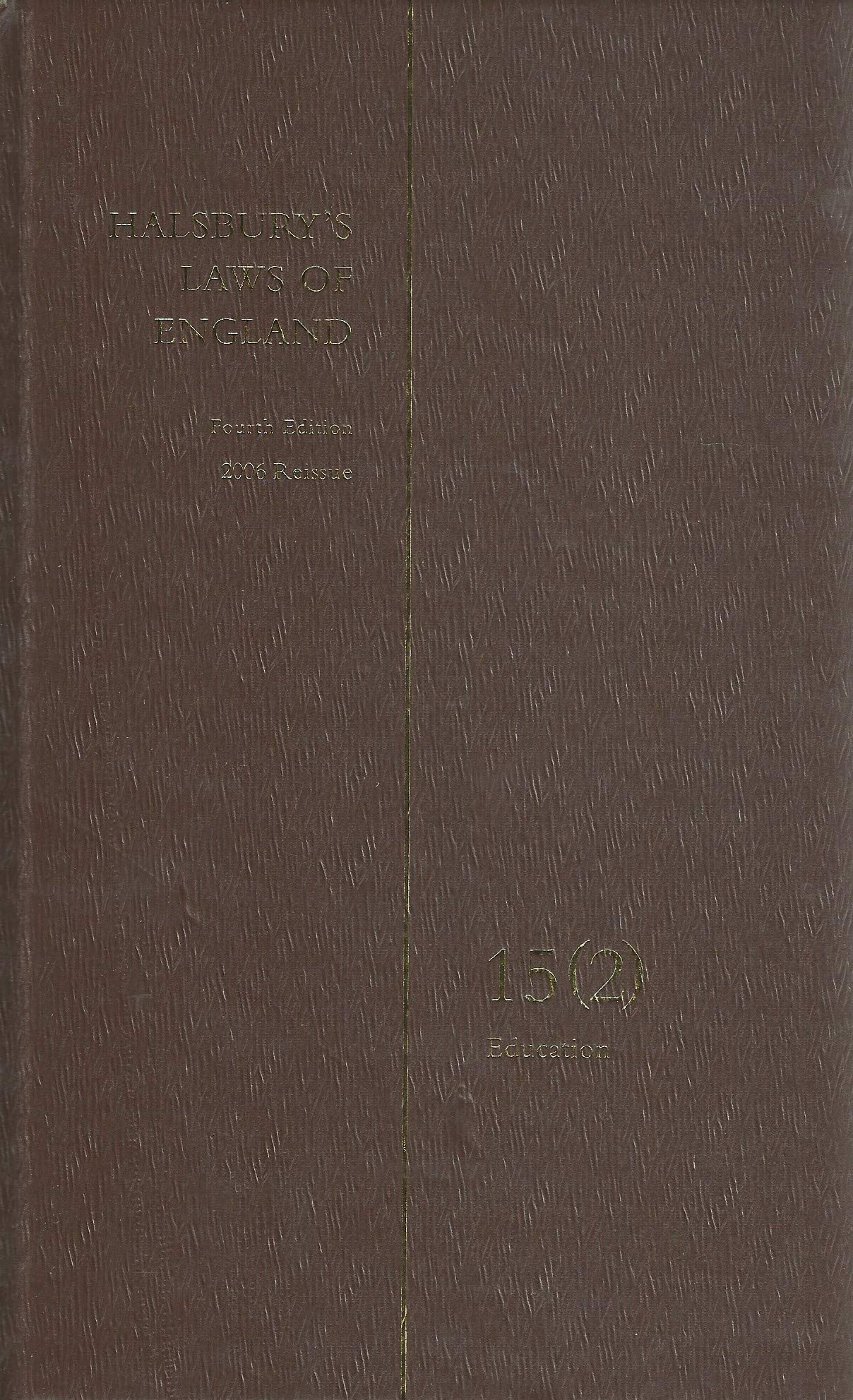 Halsbury's Laws of England Vol 15 (2)