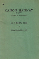 Canon Hannay (George A. Birmingham) as I knew him