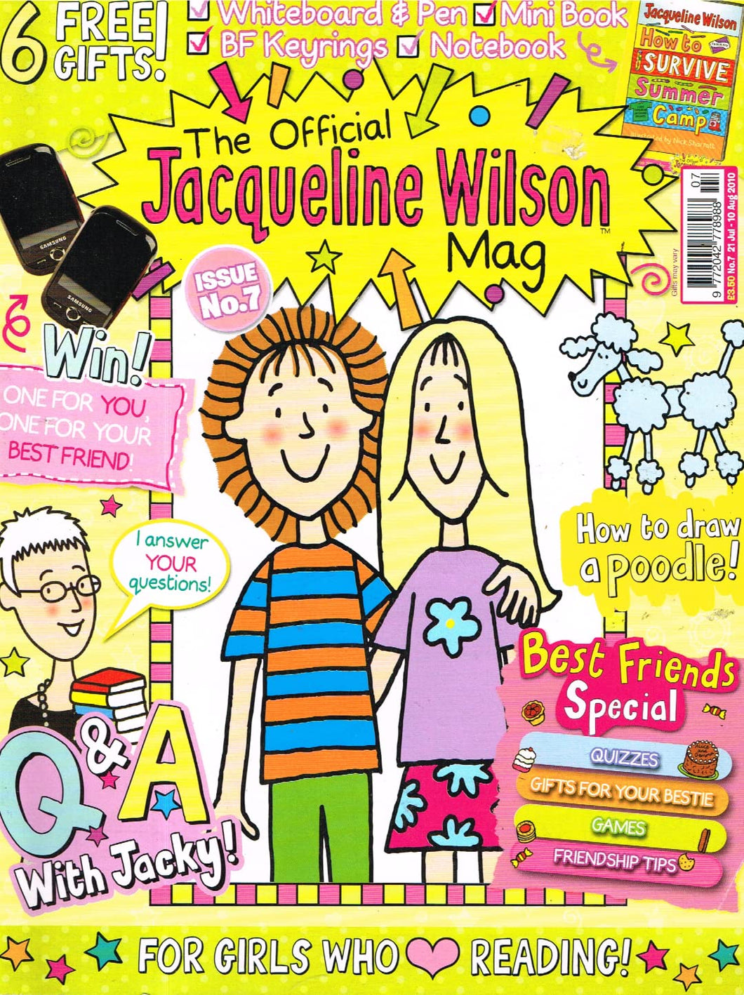 The Official Jacqueline WIlson Mag, Issue No. 7, 21 Jul-10 Aug 2010 - Magazine