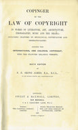 Copinger on the Law of Copyright, Sixth Edition - 6th Edition