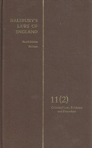 Halsbury's Laws of England Vol 11(2)