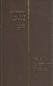 Halsbury's laws of England Vol 8(1) - Fourth Edition, 2003 Reissue