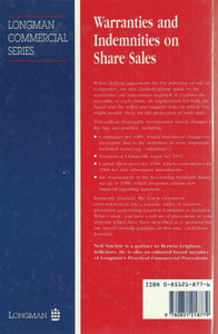 Warranties and Indemnities on Share Sales (Commercial)