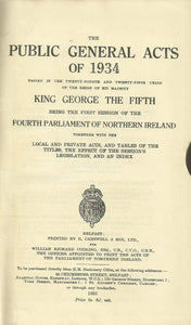 Northern Ireland - The Public General Acts of 1934