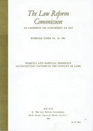 Domicile and habitual residence as connecting factors in the conflict of laws (Working paper / Law Reform Commission)