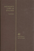 Halsbury's Laws of England 4th Edition Colume 41